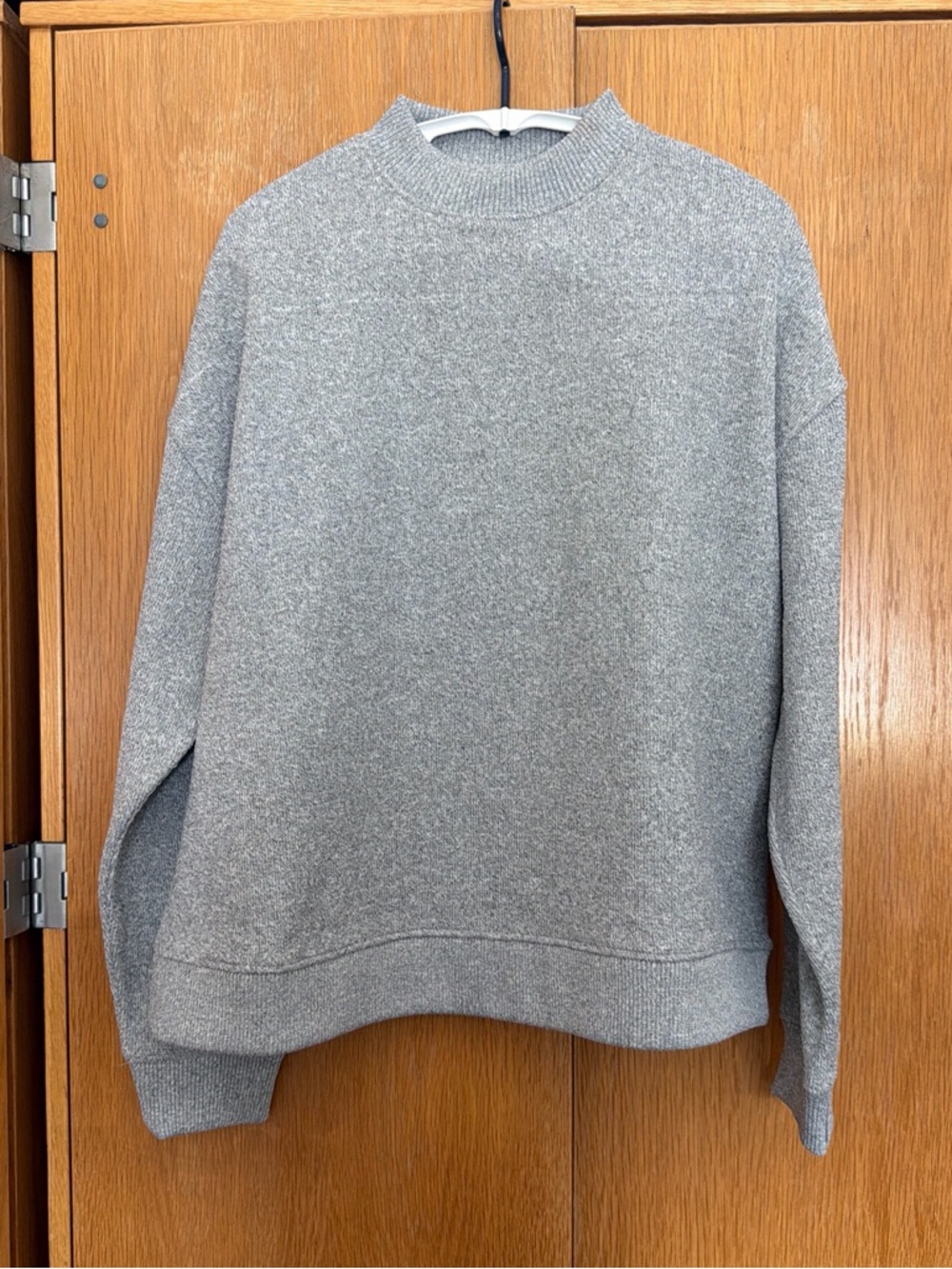 Zara mock Neck gray sweater
